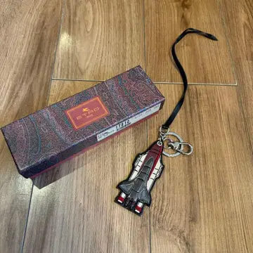 ETRO 에트로 스페이스 셔틀 키 참 가죽 이탈리아제