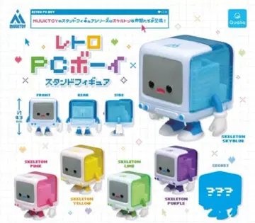 레트로 PC 보이 스탠드 피규어 전 6종 세트