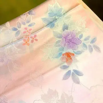 여성용 기모노 옷감 핑크