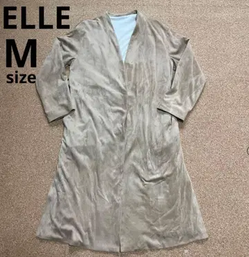 ELLE 엘르 롱 코트 벨트 포함 베이지 M 사이즈