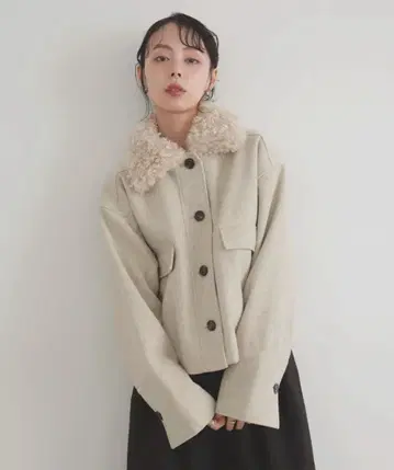 LIAN 푸들 퍼 칼라 숏 블루종