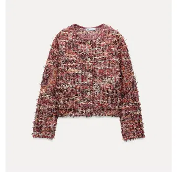 ZARA 노카라 자켓 S 멀티 컬러
