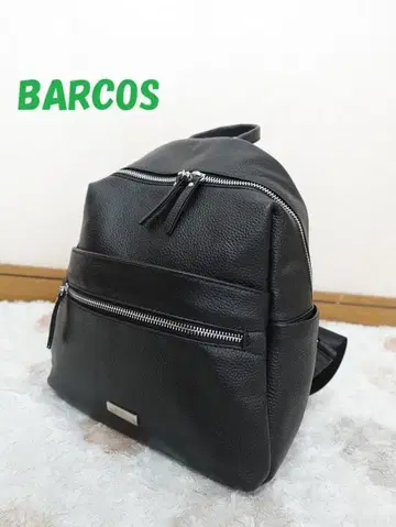 새상품급 발코스 카드 수납 가죽 백팩 블랙