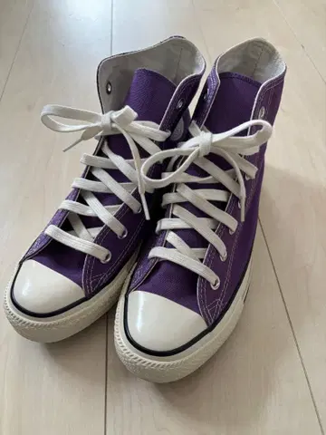 컨버스 하이컷 24.5 퍼플 보라색 스니커즈