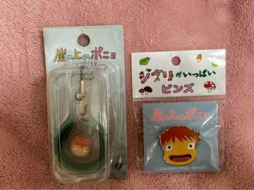 [ 낱개 판매 불가 ] 벼랑 위의 포뇨 버킷 피규어 스트랩 & 핀즈