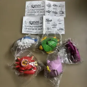 바다 이야기 피규어 마스코트 볼체인 vol.1 vol.2 5종