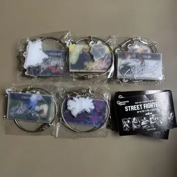 스트리트 파이터 6 와이어 키링 5종