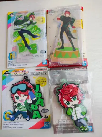 컬러풀 피치 쟈파파 묶음 판매 아크릴 스탠드 러버 참