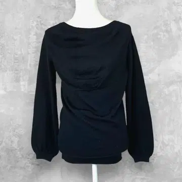 두지엠 클라세 노리히토 사토 긴팔 니트 드레이프 디자인 블랙 F