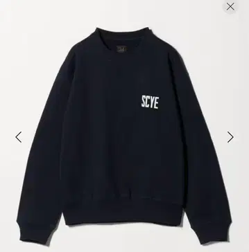 SCYE 네이비 크루넥 맨투맨