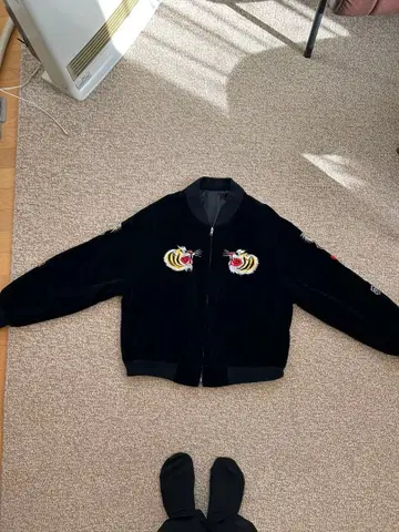 80s~90s 벨벳 스카잔 호랑이 무늬