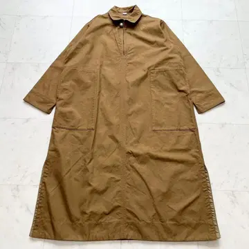 45R 고밀도 덕 원피스 브라운 계열