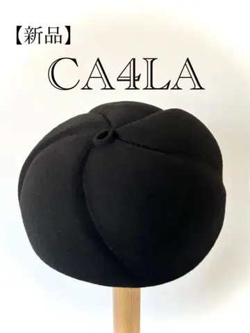 CA4LA 카시라/블랙 펠트 베레모 미사용 새상품 사이즈 조절 가능