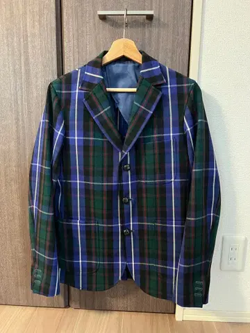 BEAMS 체크 무늬 테일러드 자켓