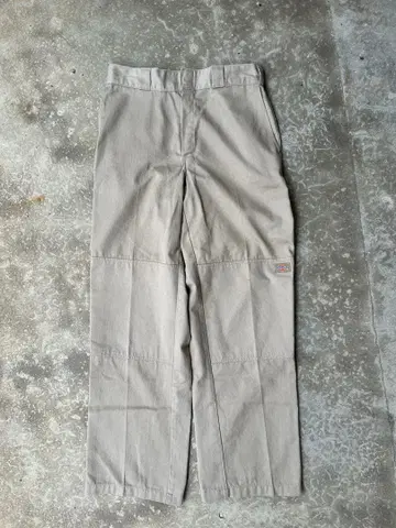 Dickies 워크 팬츠 더블니 USA 베이지 90s 디키즈