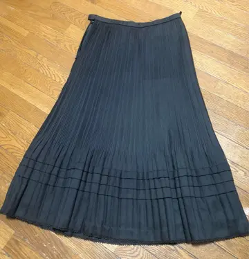 레리안 블랙 여성용 롱 플레어 스커트 사이즈 13