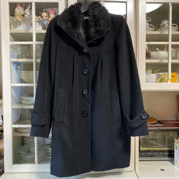 grove 퍼 코트 L 사이즈 블랙