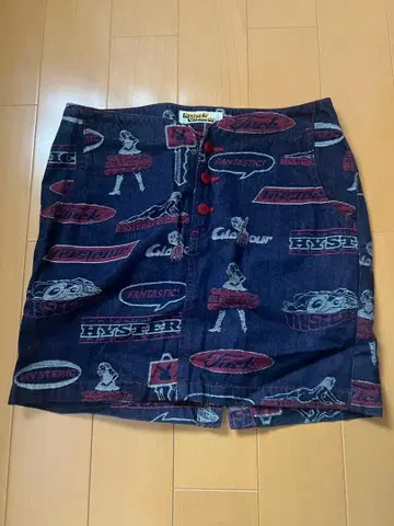 Hysteric Glamour 프린트 타이트 스커트