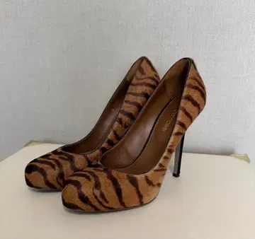 세르지오 로시 플랫폼 펌프스 / 타이거 패턴