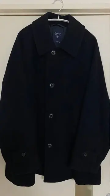 ORCIVAL 네이비 울 피 코트