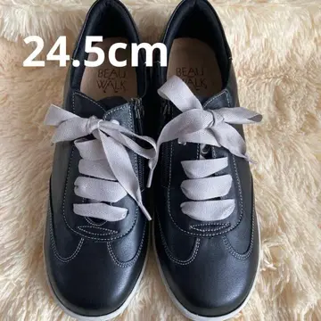 [ 새상품 ] BEAU WALK 블랙 스니커즈 지퍼 포함