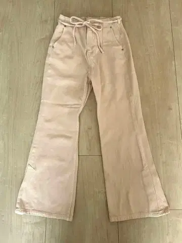 LILY BROWN 핑크 베이지 플레어 팬츠