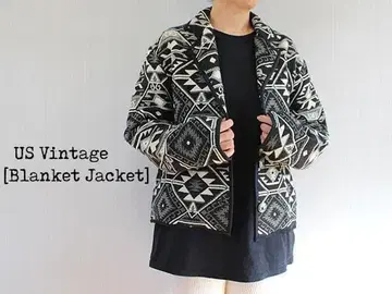 타입 [미국 빈티지 의류] 숏 기장+빅 실루엣! 담요 자켓