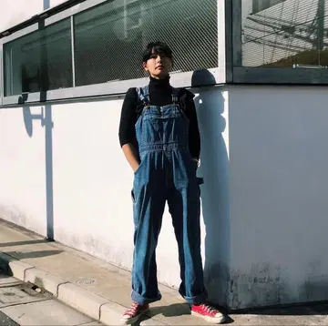 홀리데이 빅 데님 오버롤 홀리데이 오버롤