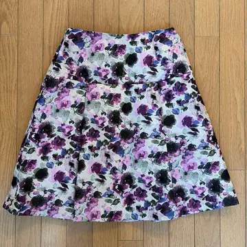 ANAYI 플라워 프린트 플레어 스커트