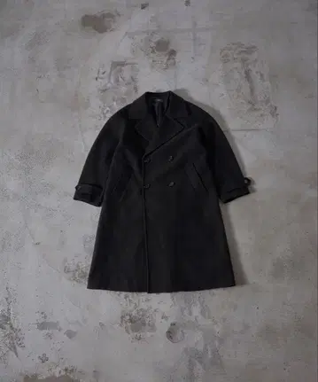 [ CLEL ] 테크 멜톤 루즈 더블 체스터 코트