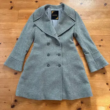 KRYDDERI 그레이 코트 캐시미어 혼방