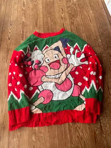 포켓몬 센터 배리어 스웨터 크리스마스 L 사이즈