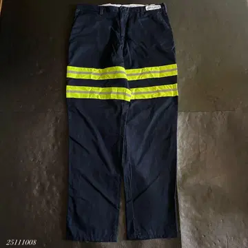 US 구제 의류 CiNTAS 와이드 워크 팬츠 리플렉터 네이비