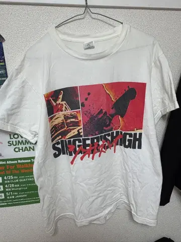 싱어즈 하이 Comic Tshirt White M 사이즈