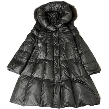 컨디션 최상 까스텔바작 숄카라 다운 코트 실버 자수 2XL