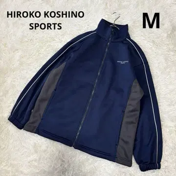 HIROKO KOSHINO SPORTS 남성 저지 M 네이비 x 그레이