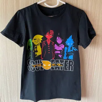 소울 이터 캐릭터 T셔츠 블랙 애니메이션T 2008
