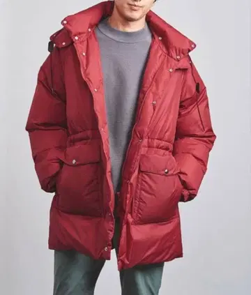 유나이티드 애로우즈 ALLIED 나일론 타프타 다운 코트 L