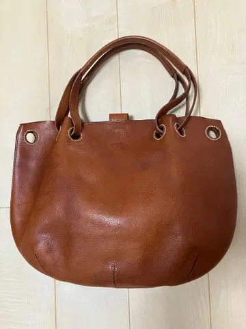 겐텐 브라운 가죽 숄더백