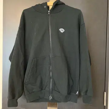 NAUTICA 블랙 풀 집업 후드티