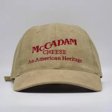 90-00s McCADAM 뉴욕 치즈 기업 로고 자수 캡