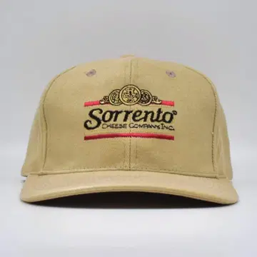 90s 빈티지 소렌토 치즈 이탈리아 기업 로고 자수 캡