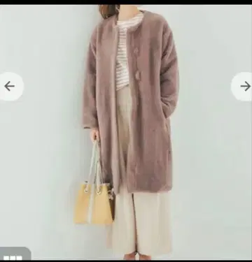 cohina 코히나 노카라 샤기 코트 코히나 그레이지