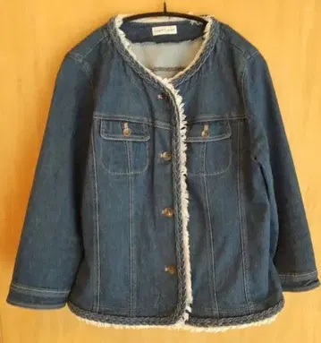 SIMPLE LIFE 프린지 데님 자켓