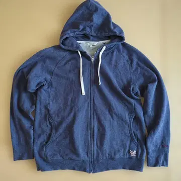 AIGLE 블루 그레이 후드티 L 사이즈