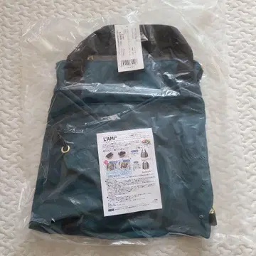 [ 미개봉 새상품 ] L'AMI+ 레지 카고 백팩 다기능 에코백 청록색