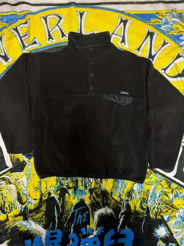 [ 눈 없음 ] patagonia 90s 스냅T 신틸라 올 블랙