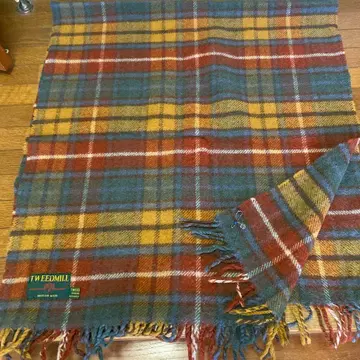 TWEEDMILL 울 체크 스톨