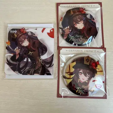 원신 호두 운명의 날 캔뱃지 아크릴 코스터