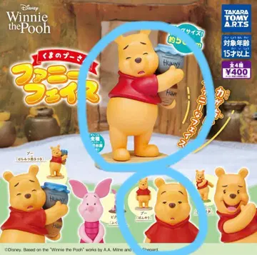 곰돌이 푸 페이스 피규어 2점 &  스타일 푸우